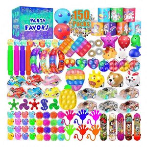Lot de 150 jouets Pop Fidget pour fêtes, récompenses en classe, remplissages de piñata, sacs surprises, trésors et cadeaux - Product Image 1