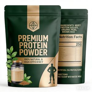 Sacchetto Personalizzato per Proteine in Polvere da 1kg 2kg, Busta Stand-up con Cerniera Antiodore Richiudibile per Integratori e Nutrizione - Product Image 4