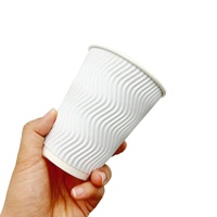 Gobelet en papier à double paroi jetable et écologique du fabricant biodégradable et compostable pour les boissons chaudes à emporter