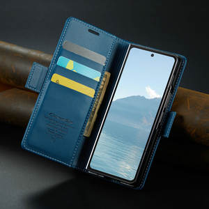 Haute qualité pour CaseMe étui portefeuille en cuir à rabat lisse magnétique pour Samsung pour Galaxy Z Fold 6 7 5 téléphones mobiles - Product Image 6