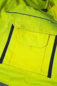 เสื้อแจ็คเก็ตนิรภัยสะท้อนแสงแบบกันน้ำสำหรับงานก่อสร้างและจราจร OEM/ODM คุณภาพสูงสำหรับฤดูหนาว - Product Image 3