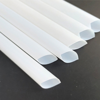 Paille PLA biodégradable en plastique jetable de 6*200mm pour le jus