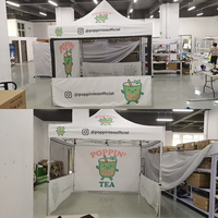 Tente pliante robuste pour événements, personnalisable, pour salons professionnels, extérieure, en polyester PVC, fabrication chinoise, tente extensible, gazebo