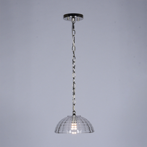 Modern Clear Glass Pendant Light Chrome Chain Hanging <b>Lamp</b> Decorative Ceiling Light for Dining Room <b>Kitchen</b> Hotel OEMODM Factory - Product Image 5