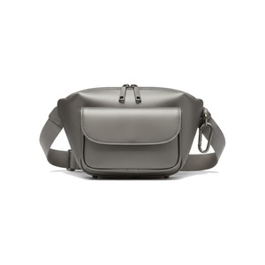 Sac banane de tennis en PU italien structuré avec mousqueton, style italien, logo personnalisé, vente en gros - Product Image 1