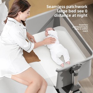 Nouveau <span class=keywords><strong>lit</strong></span> cododo multifonctionnel moderne en métal pour nouveau-né, berceau à bascule, <span class=keywords><strong>lit</strong></span> pliant portable et amovible pour <span class=keywords><strong>bébé</strong></span> - Product Image 3