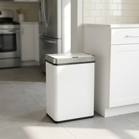 Poubelle intelligente détachable 50L-70L avec capteur automatique pour intérieur, bureau et cuisine
