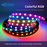 Tira de Luces LED RGB 5050 de Bajo Voltaje, Ultra Estrechas, Cambio de Color, 60 LED, Ra80, Impermeables IP65, Control Remoto, Programables, para Juegos, Interiores