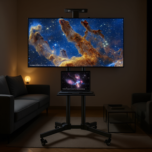 Soporte de TV Móvil Ajustable de 32 a 65 Pulgadas, Acero, Vesa 600x400mm, con Ruedas, Modelo D0100H794D2 - Product Image 2