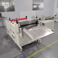 Mikrocomputer-gesteuerte automatische Kupferfolien-Schneidemaschine 1200mm 100 Stück/min für Lithium-Batterie-Material