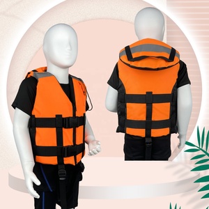 Çocuk Can Yeleği Ayarlanabilir Emniyet Kayışı Yüzdürme Destekli Yüzme Yardımcıları Kurtarma PFD Çocuk Can Yeleği Baş Desteğiyle - Product Image 2