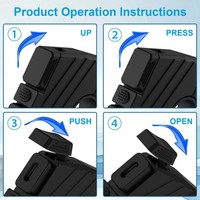 Moto 12v-24v étanche SAE à 30W PD Type-C + 18W QC3.0 avec interrupteur marche/arrêt compatible avec téléphones portables/tablettes/GPS