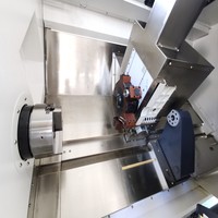 Tour-fraiseuse CNC à banc incliné TCK50100Y 3 axes, centre combiné, pour métaux, robuste, haute précision, commande GSK automatique