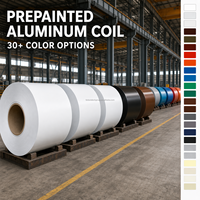 Bobine d'aluminium prépeinte 3003 3105 3104, épaisseur et largeur personnalisées, avec plusieurs options de couleurs pour la fabrication