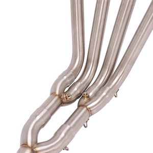 Tuyau de liaison avant en acier inoxydable pour échappement de <span class=keywords><strong>moto</strong></span> pour YAMAHA R6, tuyau de raccordement de <span class=keywords><strong>coude</strong></span> d'échappement R6 2017-2020, tube de 45 mm - Product Image 5