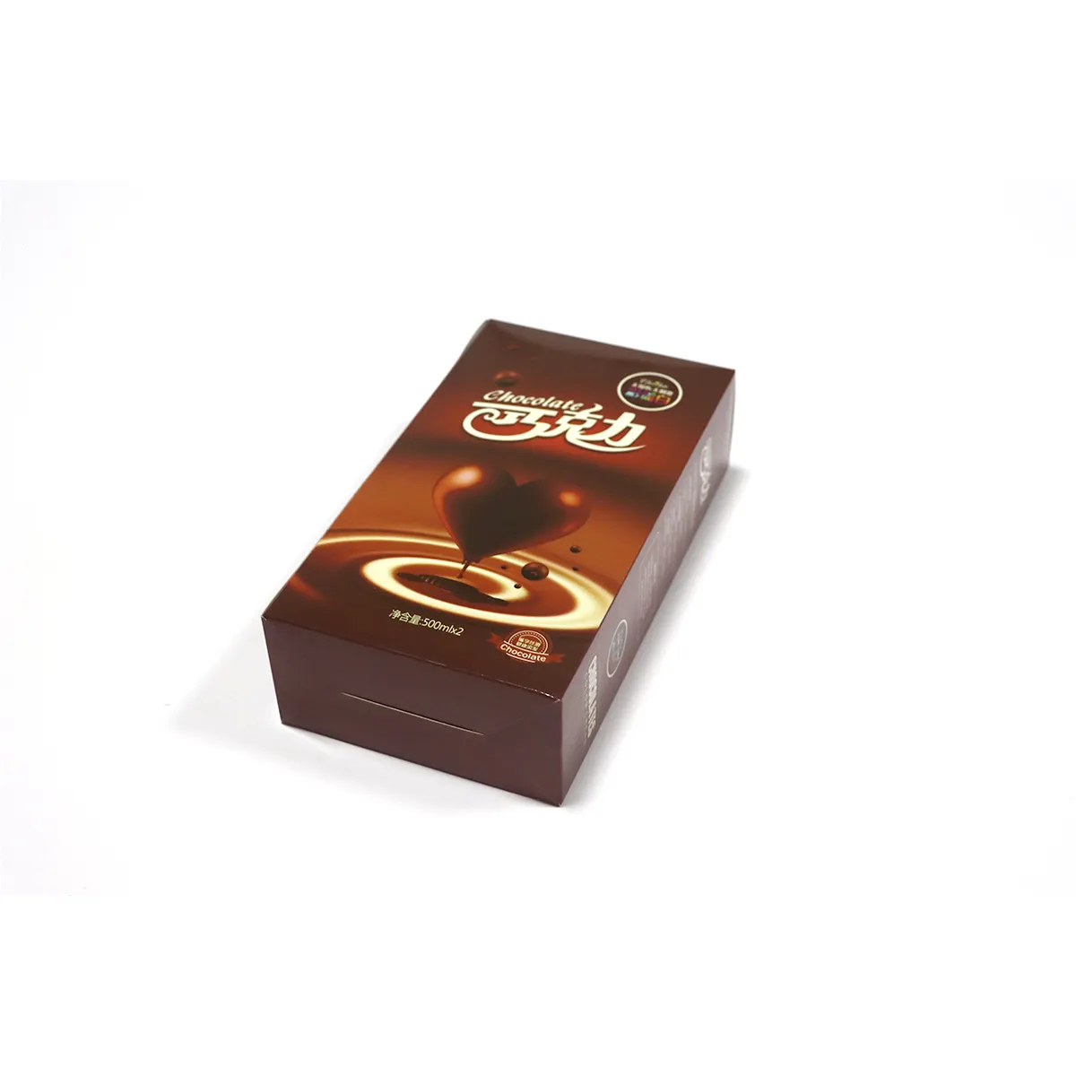 Caja de embalaje única para galletas de chocolate con impresión biodegradable personalizada al por mayor