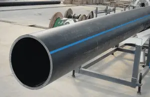 De alta densidad HDPE PE100 de gran diámetro de tubería para suministro de agua