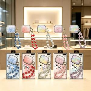 Écouteurs sans fil TWS-K187 avec étui de protection en chaîne de perles de cristal - Product Image 3
