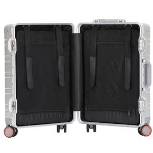 Ensemble de bagages personnalisé léger en aluminium moderne avec cadre entièrement métallique, roulettes pivotantes à 8 roues, serrure TSA, valises de voyage à roulettes 20 24 26 28 pouces - Product Image 6