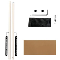 XLAN Barre de pole dance réglable pour la maison, en tube d'acier, pour fitness et mise en forme, kit complet de barre de pole dance à domicile