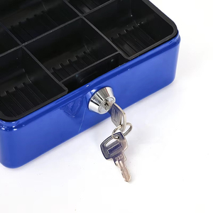 <strong>Small</strong> Combination Lock Security <strong>Box</strong> with Handle <strong>Lockable</strong> Metal Safe for Cash Jewelry Documents - Product Image 4