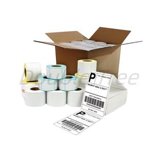 Rouleau d'autocollants personnalisés de haute qualité Étiquettes de codes à barres directes Autocollants thermiques 50x25mm - Product Image 1