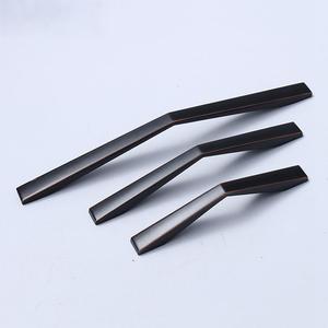 Modern Aluminum Zinc Matt <b>Black</b> Handles High Quality Vintage Bedroom Office Furniture Drawer Door for Bathroom Cabinets - Product Image 6