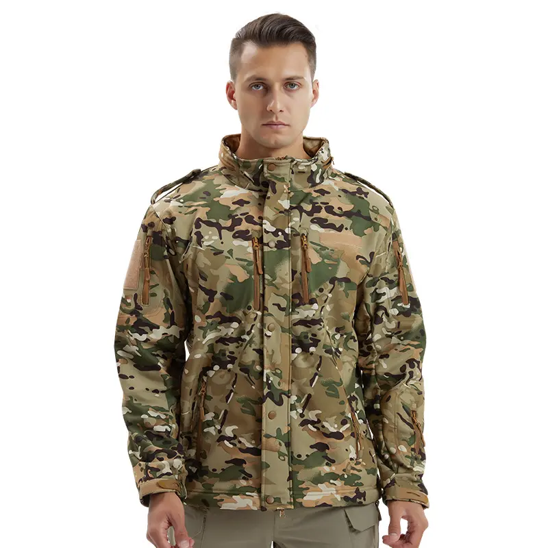 Jogging Clothing Men Jackets Camouflage Outdoor Workwear Tactical Uniform Male