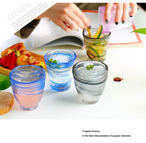 Vaso de Vidrio Creativo para el Hogar, Taza de Agua con Diseño Personalizado, Vaso para Té, Jugo o Bebidas, Estilo Simple - Product Image 3