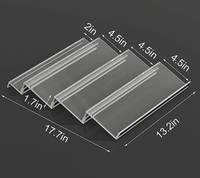 Organisateur de tiroir à épices, 4 niveaux en acrylique transparent incliné dans le tiroir pots d'assaisonnement insérer plateau de support de comptoir