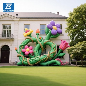 Guirlande de fleurs gonflables personnalisées, guirlande florale gonflable, fleurs Alice pour toile de fond d'événement, publicité, <span class=keywords><strong>décoration</strong></span> gonflable - Product Image 6