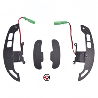 Pour Honda CIVIC 8ème génération, palettes de changement de vitesse magnétiques en fibre de carbone véritable, remplacement des palettes de changement de vitesse allongées