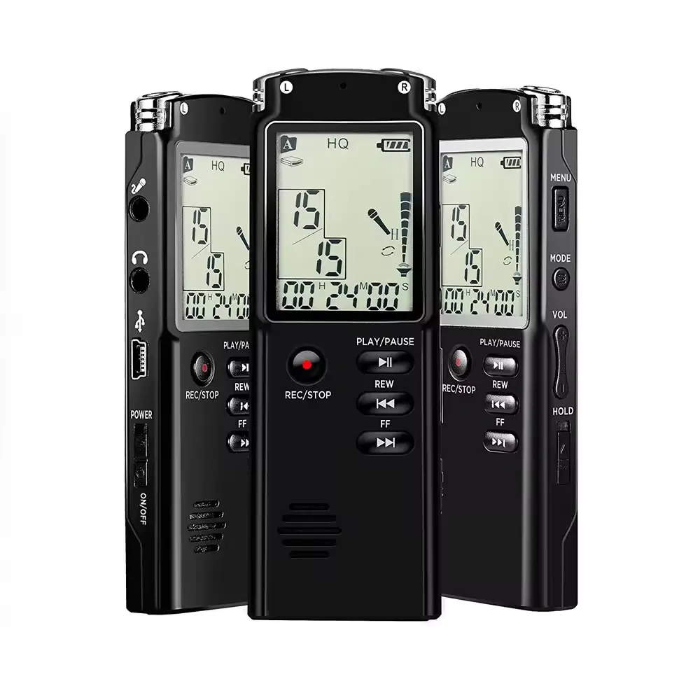 Digitale Voice Recorder 32Gb Geluid Audio Recorder Dictafoon Spraakgestuurde Recorder Opname-Apparaat Met Mp3-speler