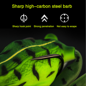 <span class=keywords><strong>RYOBI</strong></span> leurres durs simulé grenouille poids 14g longueur 60mm ligne acier à haute teneur en carbone pêche en mer antirouille peau douce - Product Image 6