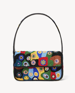 Sac à main de luxe en cuir PU de haute qualité pour femmes, vintage, orné de perles, durable, pour soirées, shopping et fêtes - Product Image 1