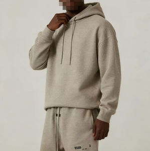 Felpa <span class=keywords><strong>con</strong></span> cappuccio oversize personalizzata unisex invernale <span class=keywords><strong>con</strong></span> ricamo 3D e copriviso - Fear God - Product Image 6