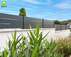 Clôture de bricolage immobilière pour la maison, bordure extérieure, clôture de <span class=keywords><strong>jardin</strong></span> semi-privée, cadre en alliage d'aluminium, service de modélisation 3D - Product Image 3