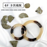 Vente en gros dernière arrivée gros gros anneaux décoratifs en résine boucles tortue en plastique boucle anneau boucles en résine pour bikinis
