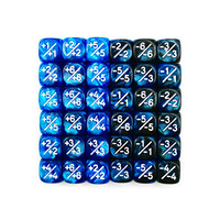36 pièces de dés jetons ronds de 12 mm à coins arrondis, colorés, compteurs positifs et négatifs, en acrylique, compatibles avec les boîtes de briques
