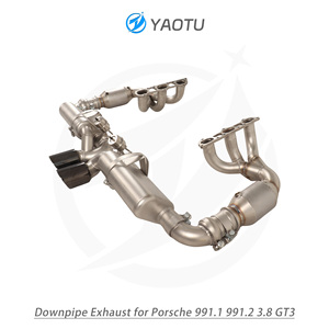 Sistema de escape completo YT que incluye colector de escape y sección trasera con válvula para <span class=keywords><strong>Porsche</strong></span> <span class=keywords><strong>991</strong></span>,1 <span class=keywords><strong>991</strong></span>,2 3,8 <span class=keywords><strong>GT3</strong></span> - Product Image 6