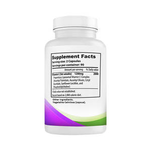 OEM/ODM Venta caliente liposomal vitamina C cápsulas Dietray suplemento aumentar los niveles de energía y promover el sistema inmunológico de alto nivel - Product Image 2