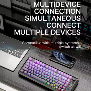 Teclado Inalámbrico para Juegos M75, Modo Dual con Pantalla, Perillas, Teclas PBT con Gradiente, 82 Teclas para Win/Mac - Product Image 6