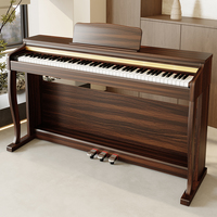 Pianoforte Digitale Verticale a Prezzo Vantaggioso, 88 Tasti, 3 Pedali, Tastiera Sensibile al Tocco, Altoparlante Integrato, 256 Polifonia, Tasti Pesati