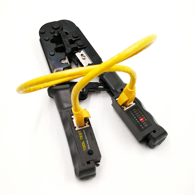Network Tool With Tester for 8P/6P Network Crimper With Cable Tester Rj45 Crimping Tool