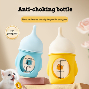 Conception anti-étouffement pour chatons nouveau-nés chiots petits animaux <span class=keywords><strong>chaton</strong></span> <span class=keywords><strong>biberon</strong></span> mamelon miracle - Product Image 3
