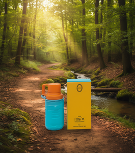 Bottiglia per la purificazione dell'acqua Huelo da 600 ml, filtro manuale portatile per escursionismo e campeggio - Product Image 2