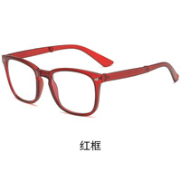Lunettes de lecture pliables, élégantes, anti-lumière bleue, pour hommes et femmes, style rétro carré, lunettes presbyopes de qualité supérieure