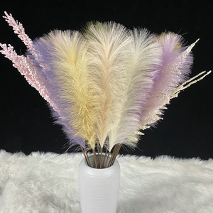 Queyiyi Flores Artificiales de Caña, Tallo de 30cm-100cm, Hechas a Mano, Decoración para Bodas - Product Image 3