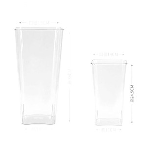 Cubo de Almacenamiento Multifuncional Transparente de Gran Capacidad para Flores Frescas, Ñame, Cebolla Verde e Ingredientes, Tipo Florero - Product Image 5