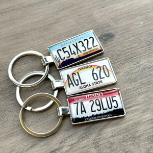 Llavero de Placa de Matrícula de Ciudad Estadounidense, Estilo Vintage, de Aleación de Zinc y Epoxi, Personalizado de Fábrica, Souvenir, Regalo Promocional, Venta al Por Mayor - Product Image 6
